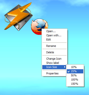 Icons Slow Increase Size How In Vista